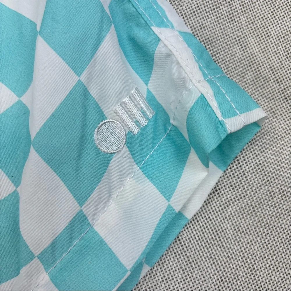 Bloomie's Wavy Check Swim Trunks XL